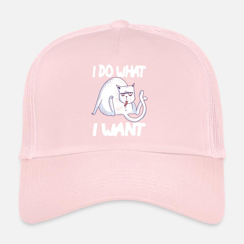 cat arrogant funny Trucker Cap