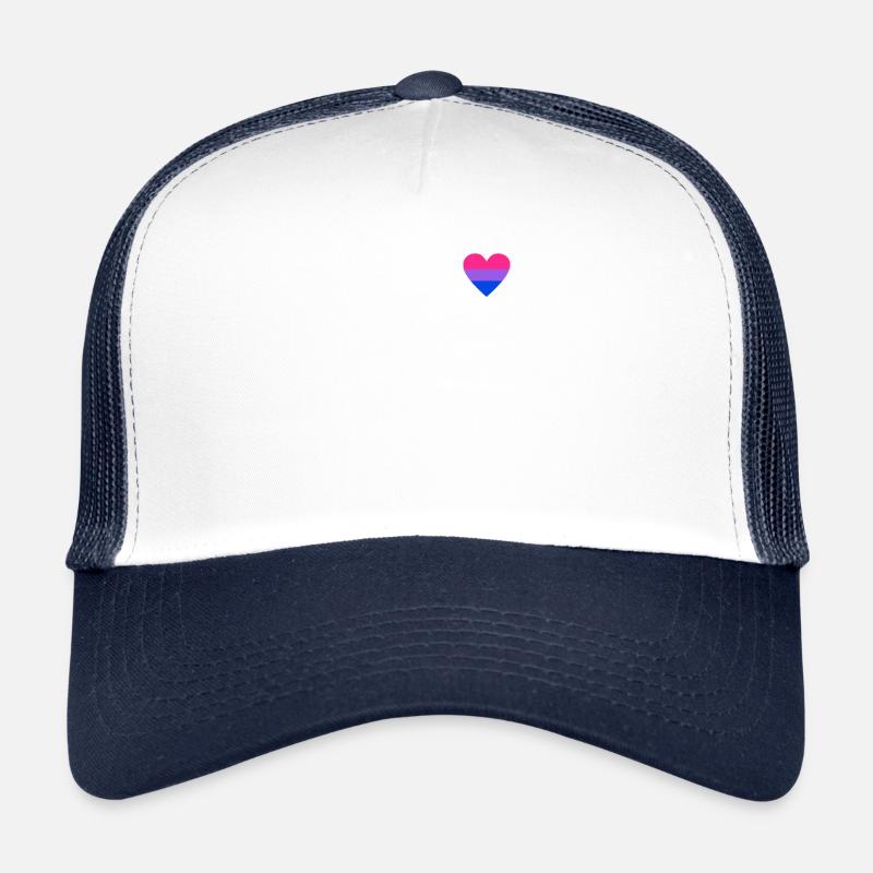 Bi coeur - bisexuel LGBT CSD Casquette trucker 