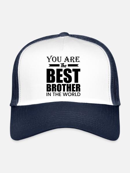 You are the best brother in the world - Trucker Cap - white/navy - Front