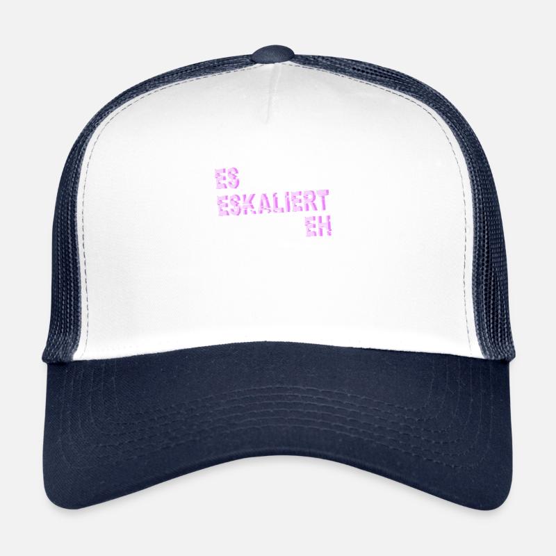Es Eskaliert Eh - Trucker Cap - Weiß/Navy