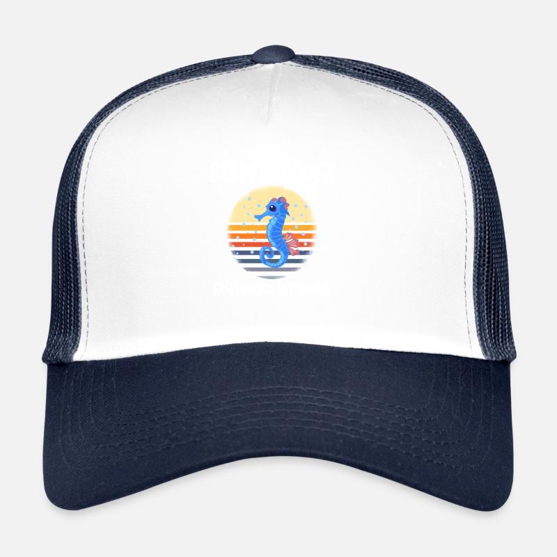 Seepferdchen Kinder Bestanden - Trucker Cap - Weiß/Navy