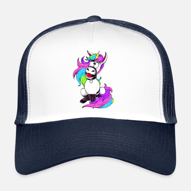 Evil Unicorn BDSM Sub Brat DDLG Bondage Humor Trucker Cap
