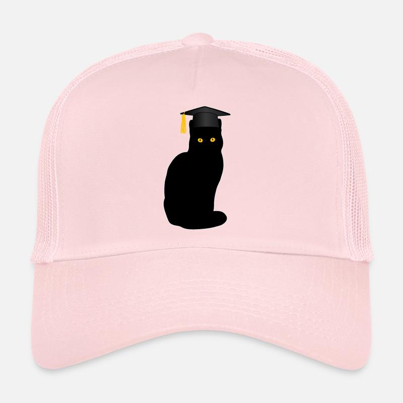 Baccalauréat Master Études Drôle chat Casquette trucker 