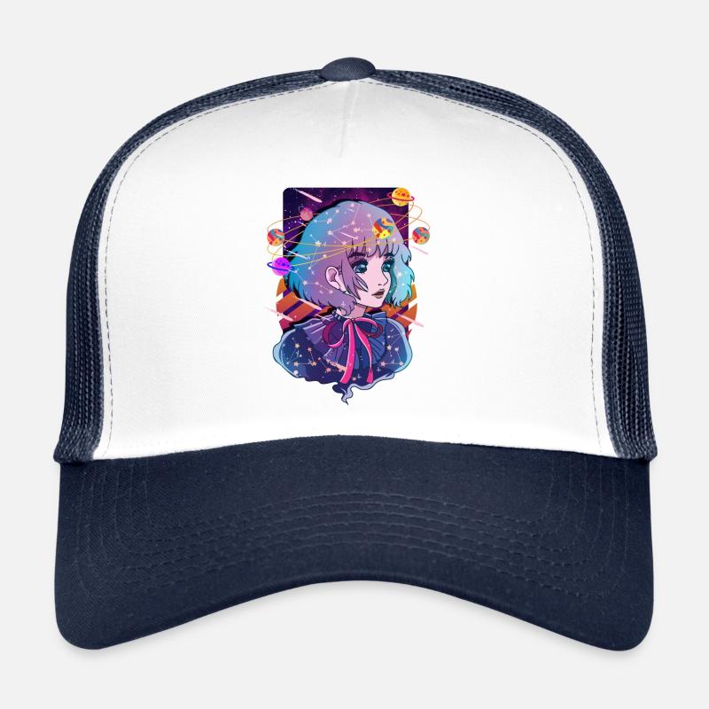 Anime Solar System Dizzy Planets Trucker Cap