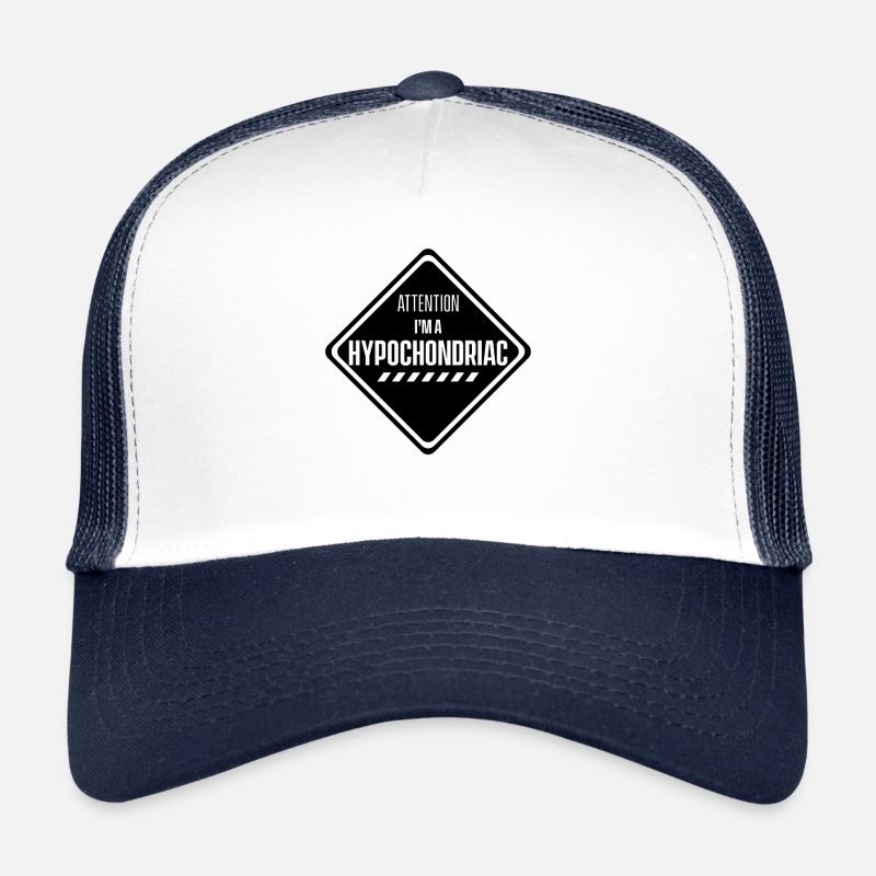 Achtung Ich bin ein Hypochonder Angst Hypochondrie Trucker Cap