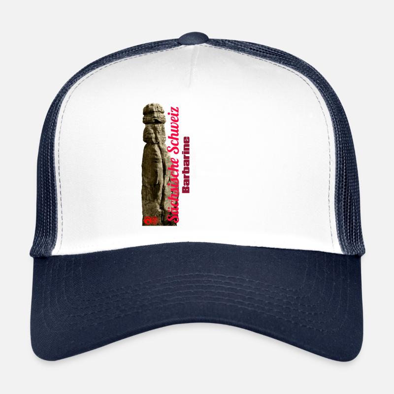 Sächsische Schweiz - Barbarine - Trucker Cap - Weiß/Navy
