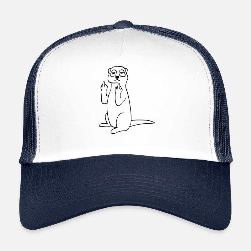 Funny meerkat stinky finger funny gift Trucker Cap