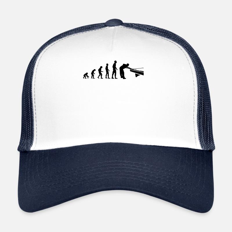 Billard Evolution Lustig Billardspieler Geschenk Trucker Cap