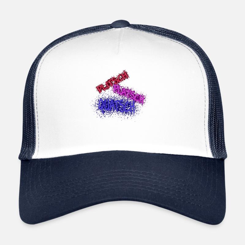 splash splash nonsense dark - Trucker Cap - white/navy