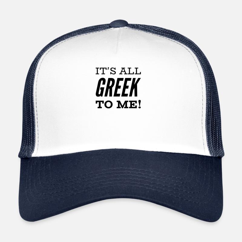 Grec drôle disant cadeau de la Grèce Casquette trucker 