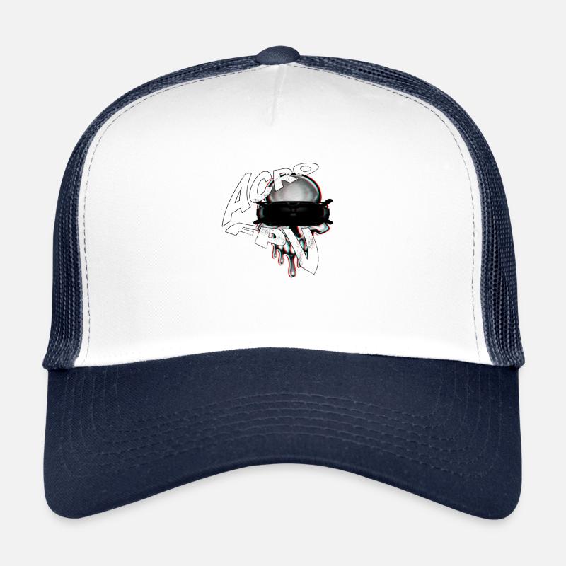 Acro FPV Freestyle Pilot - Trucker Cap - Weiß/Navy