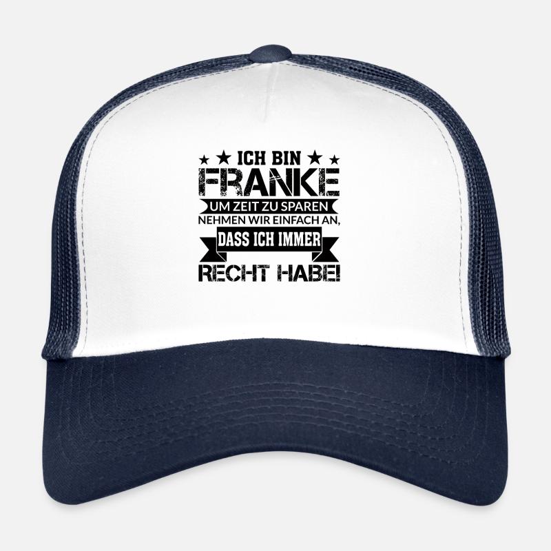 Lustiger Franken Franke Spruch Trucker Cap