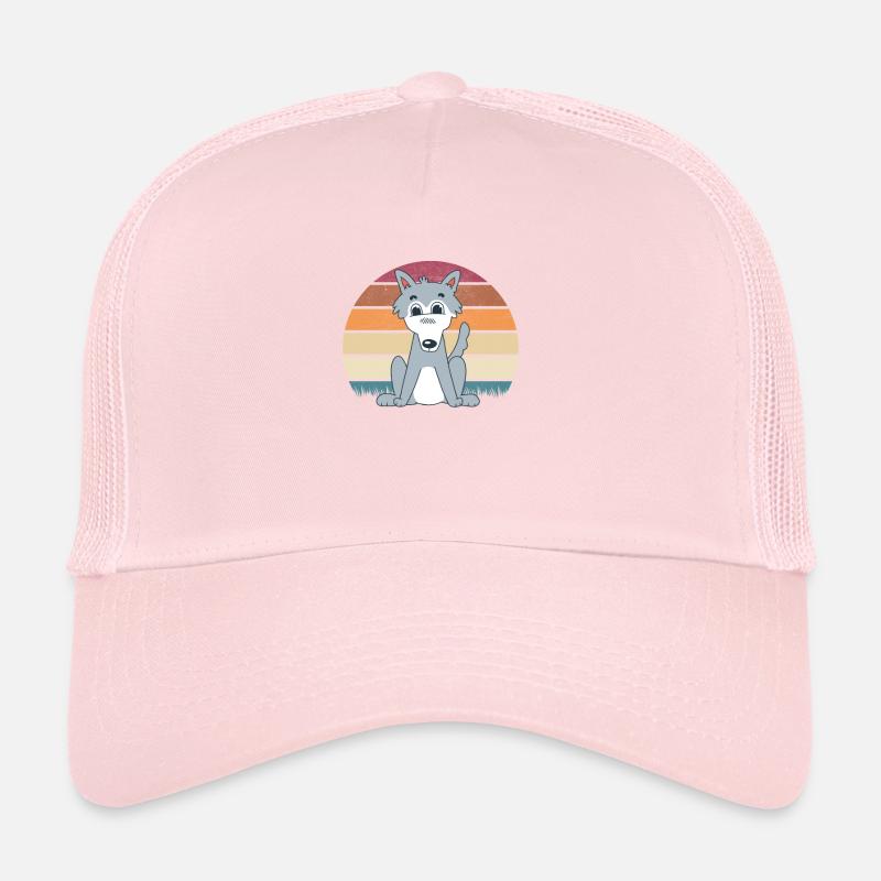 Cute wolf wolf baby Trucker Cap