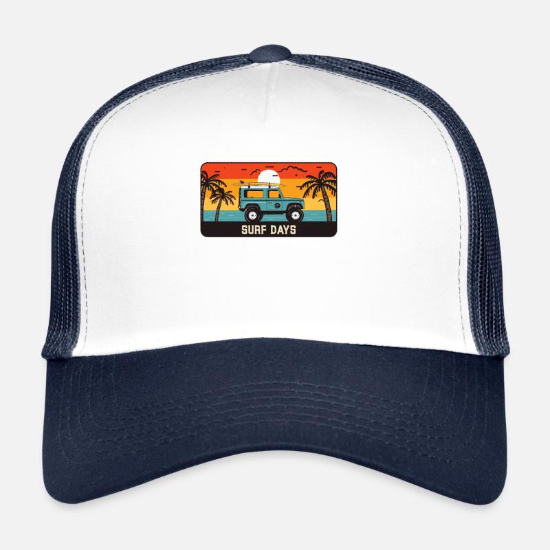 Journées Retro Sunset Surf Casquette trucker 
