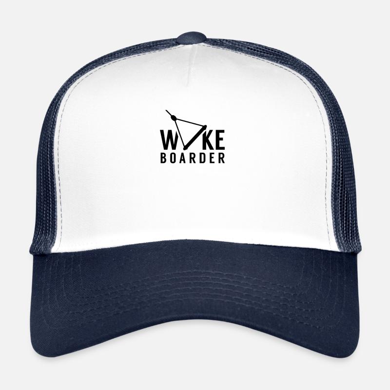 Wakeboarder Wakeboard Wakeboarden Wake - Trucker Cap - Weiß/Navy