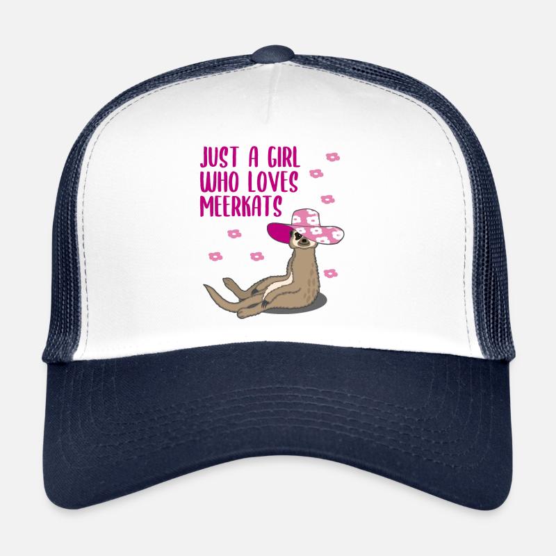 Cadeau de dames drôle de fille suricate Casquette trucker 