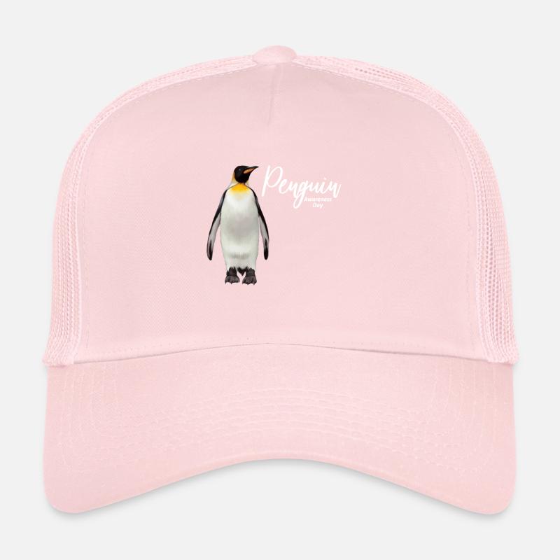 Penguin Awareness Day Funny Penguin Gift Trucker Cap