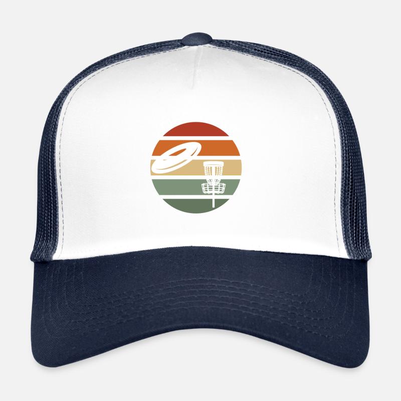 Disc Golf Geschenk - Trucker Cap - Weiß/Navy