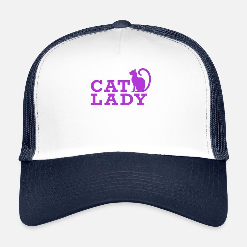 Cat Lady Cats Lady Trucker Cap