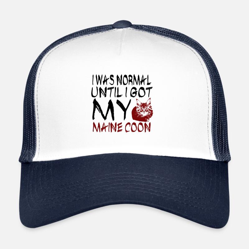 Chat Maine coon Casquette trucker 
