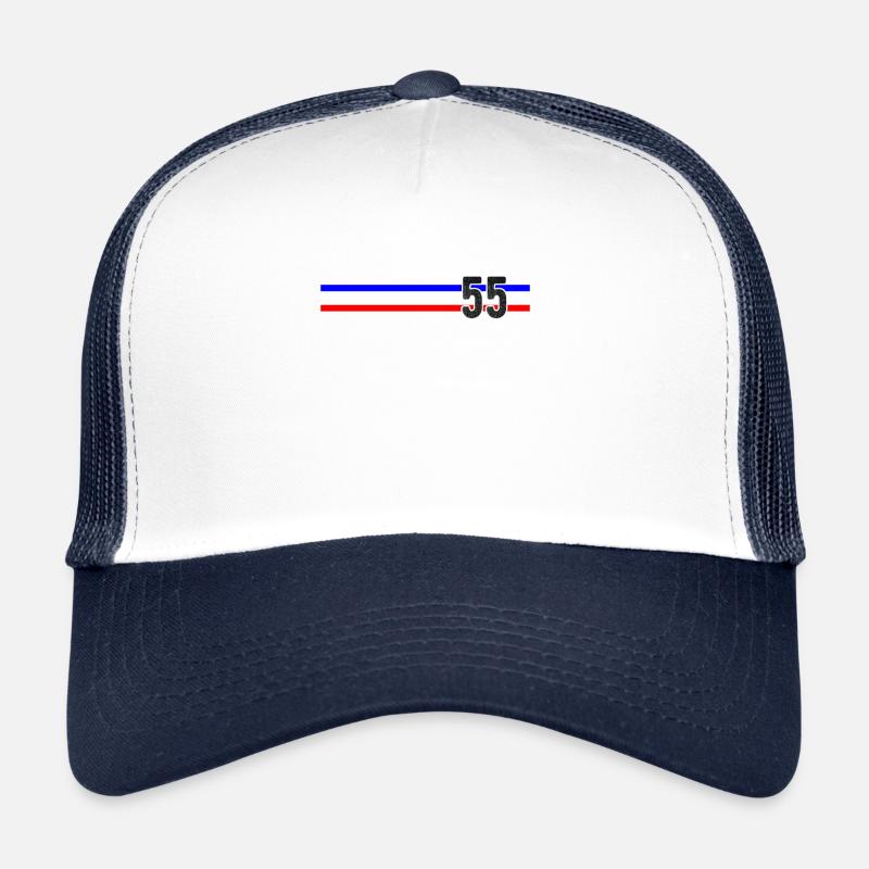 Fifty Five and Counting Tri-stripe Trucker Cap