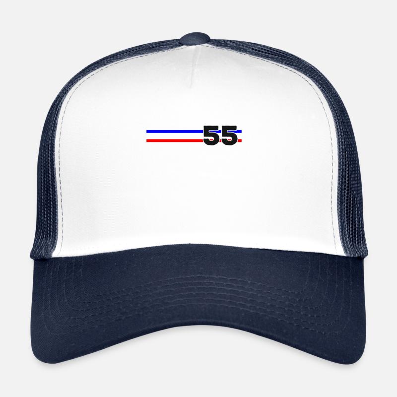 Fifty Five and Counting Tri-stripe Trucker Cap