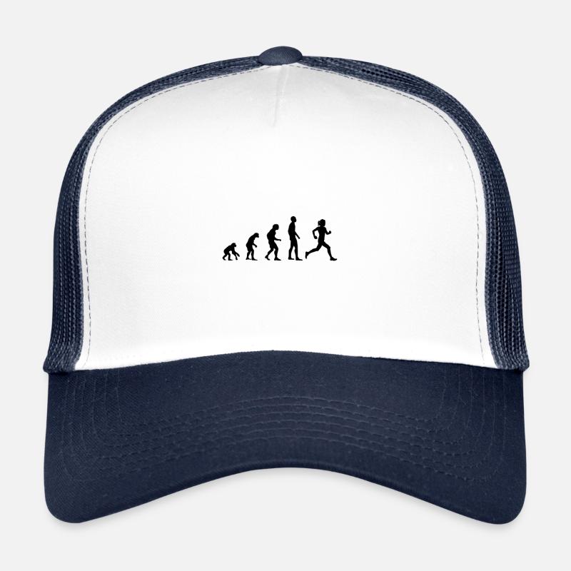 Evolution Joggen Läuferin - Trucker Cap - Weiß/Navy