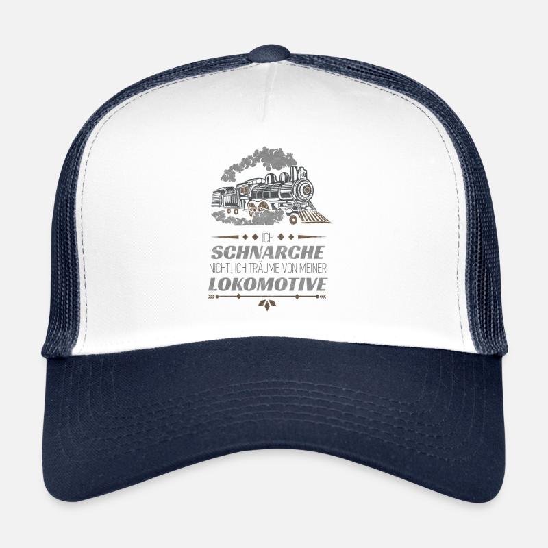 Toller Zug Spruch für Modellbauer Geschenk - Trucker Cap - Weiß/Navy