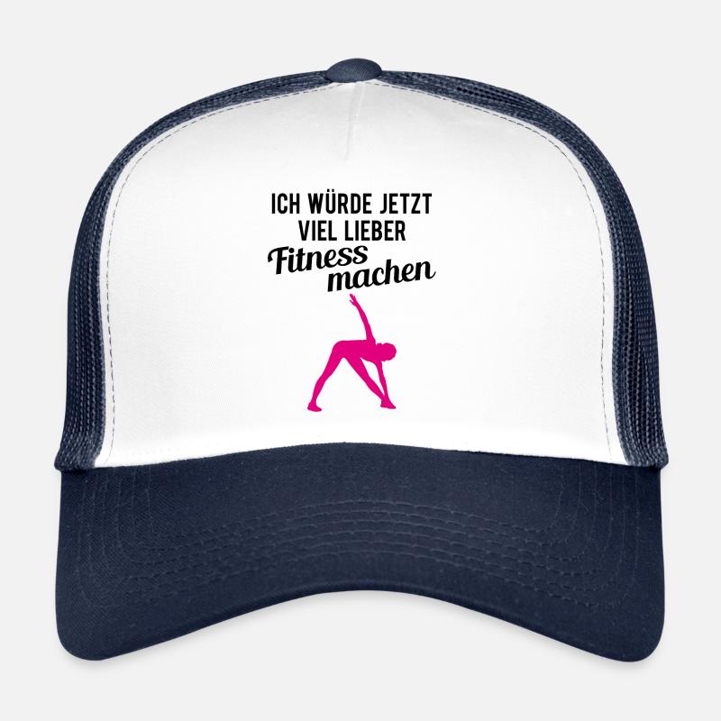 Home Workout Training Fitness Spruch Geschenk Trucker Cap
