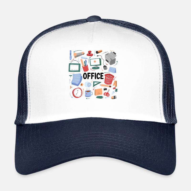 Chaos in the office | home office Trucker Cap