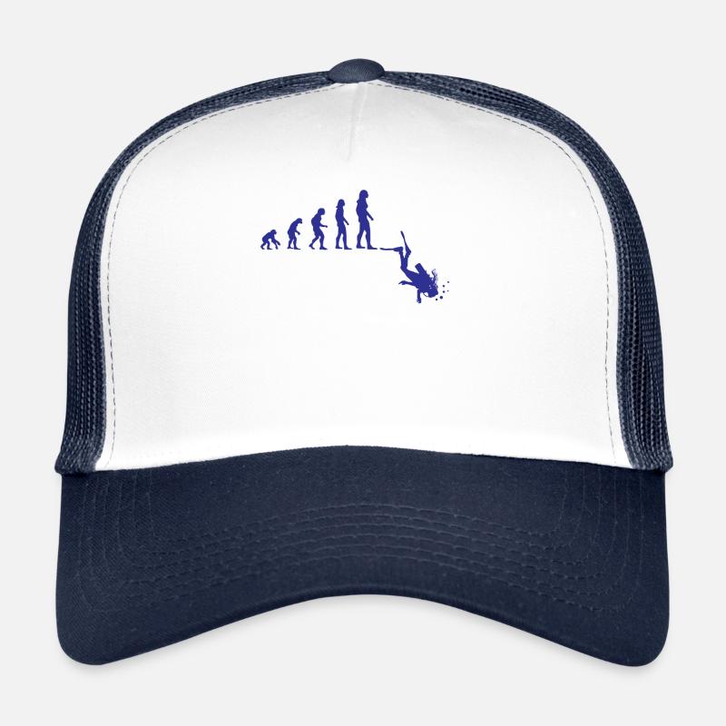 Diving Evolution Diver Girl Ladies Gift Trucker Cap