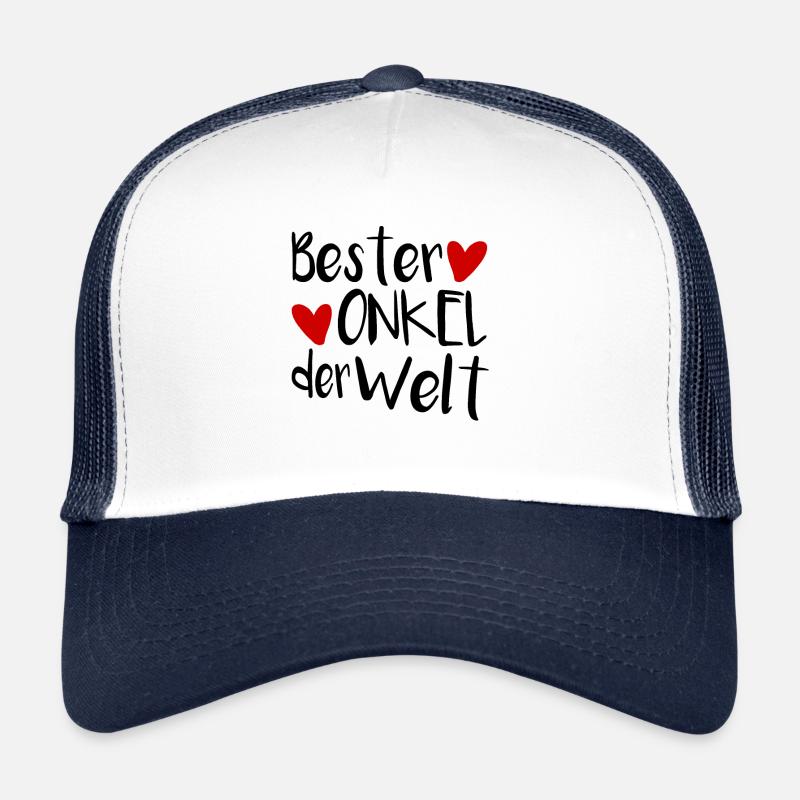 Bester Onkel - Trucker Cap - Weiß/Navy