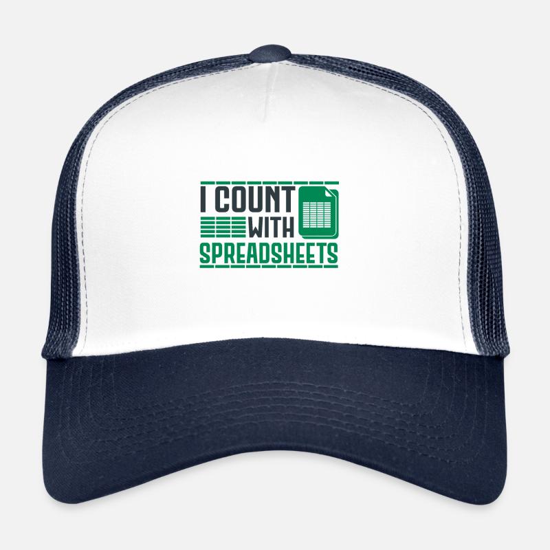 Funny Spreadsheet Accountant Trucker Cap