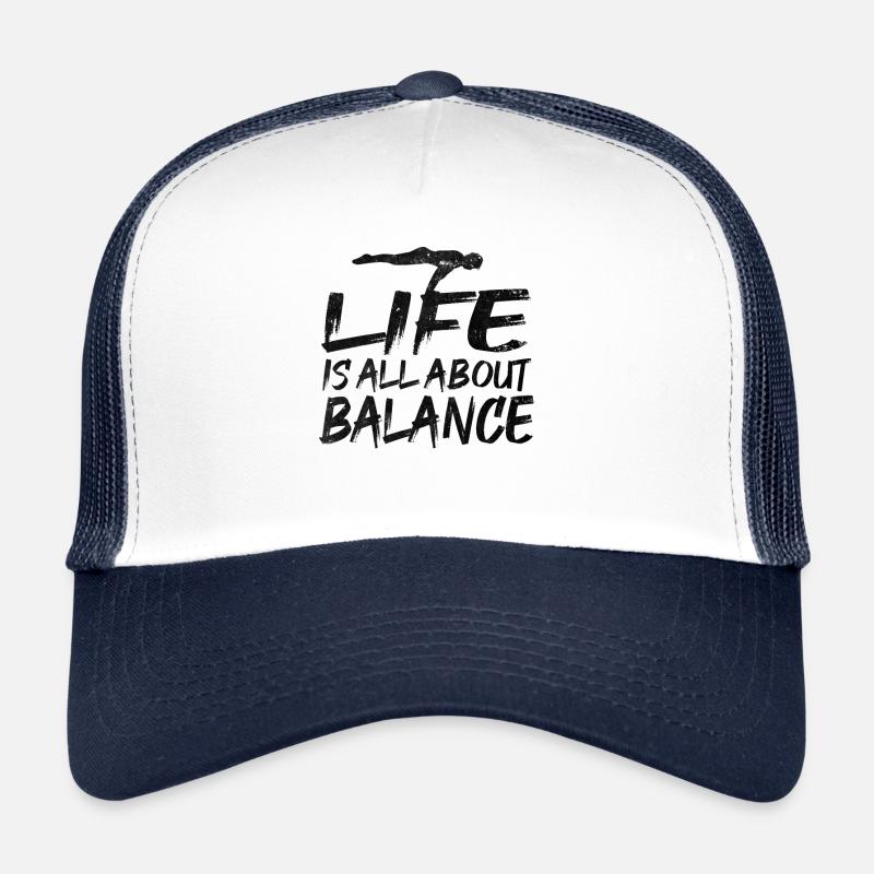 calisthenics love - Trucker Cap - Weiß/Navy