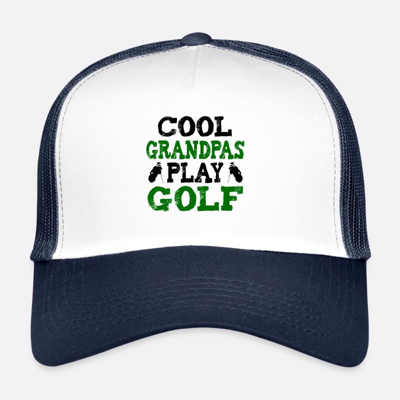 Cool grandpas play golf Trucker Cap