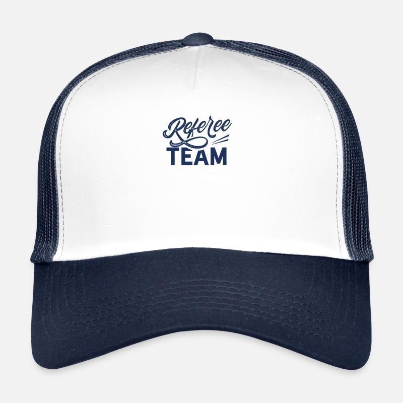 Arbitre équipe arbitre arbitre juges - Casquette trucker - blanc/marine