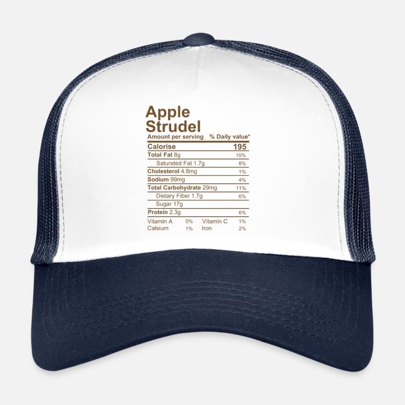 Apfelstrudel - Trucker Cap - Weiß/Navy