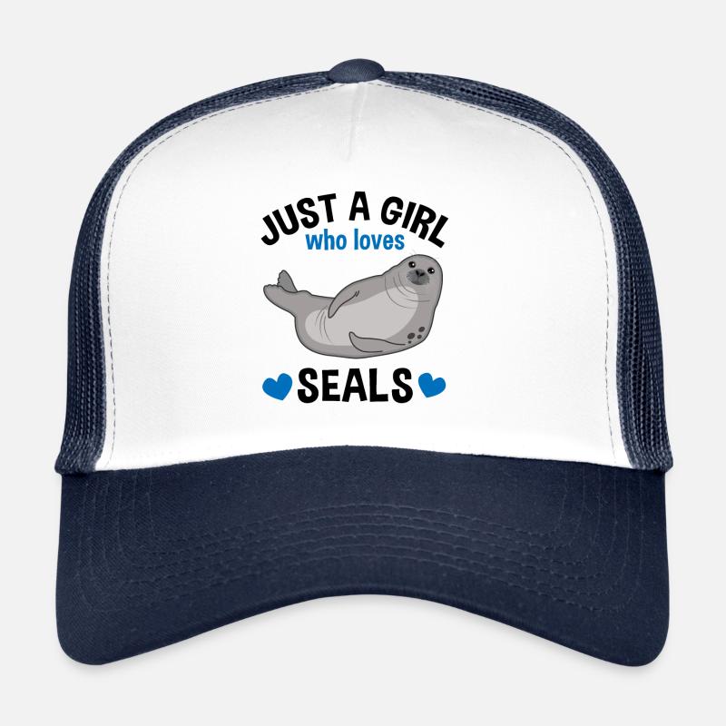 Phoque phoque phoque lion de mer Amant d’animaux dames Casquette trucker 