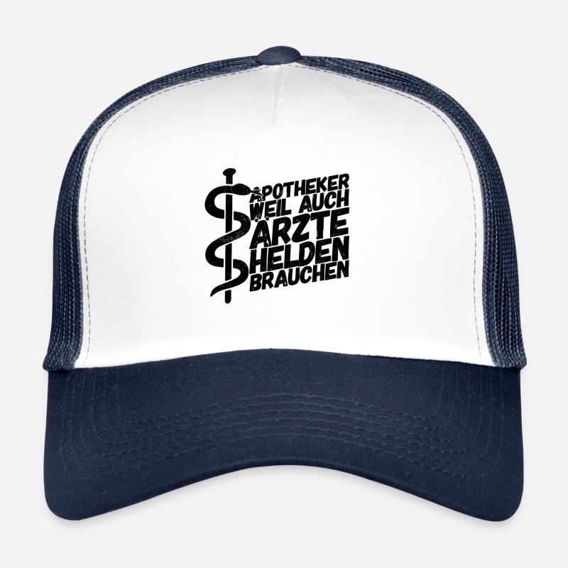 Apotheker Apotheke Pharmazeut - Trucker Cap - Weiß/Navy