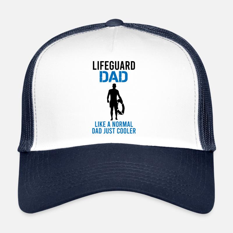 Lifeguard Papa Father Gift Lifeguard Trucker Cap