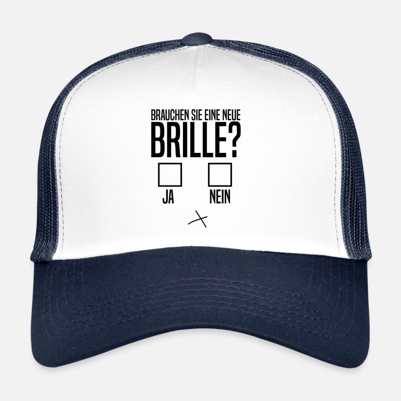 Augenoptiker Optiker Augenarzt - Trucker Cap - Weiß/Navy