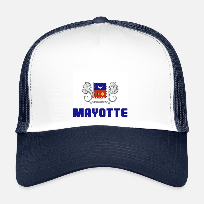 Mayotte - Casquette trucker  - blanc/marine