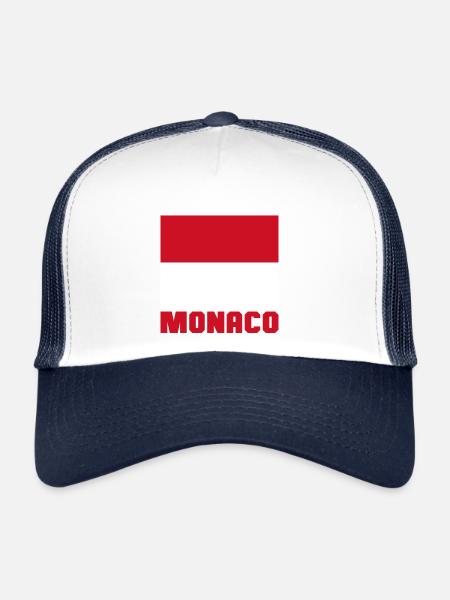 Monaco - Casquette trucker  - blanc/marine - Devant