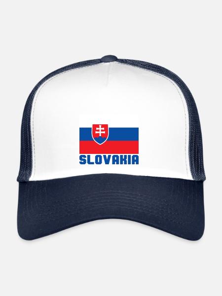 Slovakia - Trucker Cap - white/navy - Front