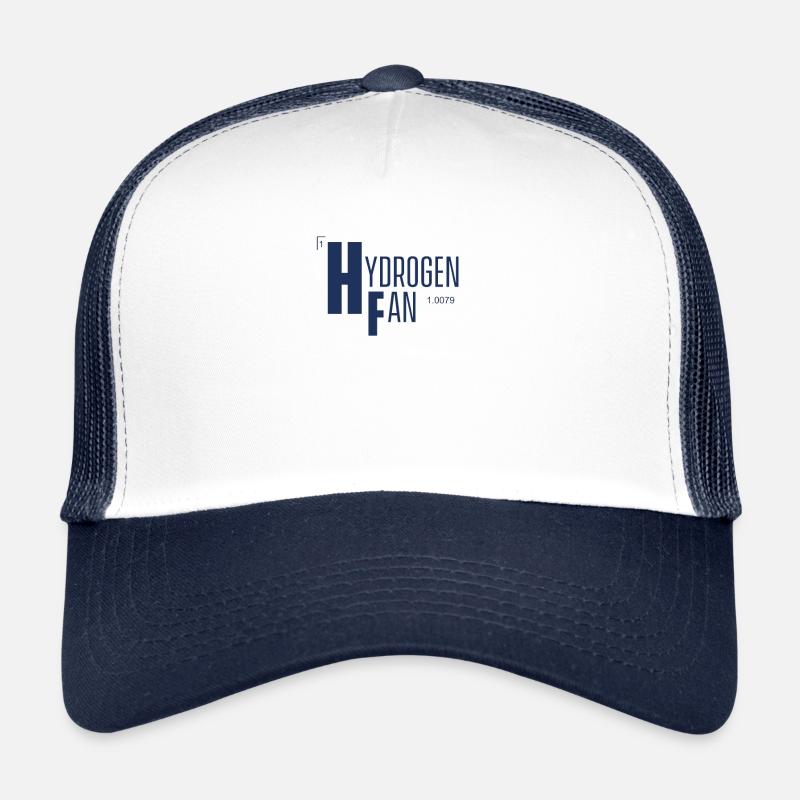 Hydrogène Fan Symbole H Hydrogen Pile à combustible Casquette trucker 