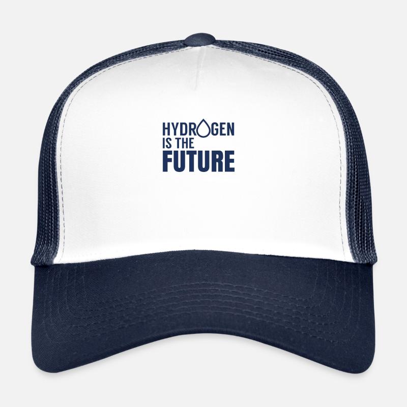 Hydrogen is the future Symbol H Hydrogen Trucker Cap