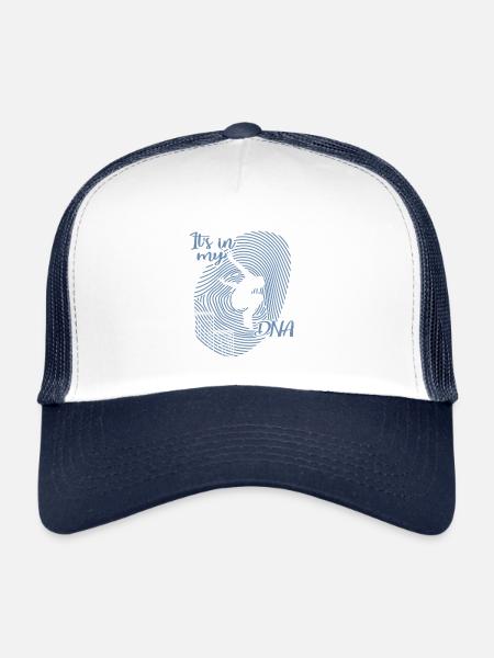 Parcours parkour street sport - Casquette trucker  - blanc/marine - Devant