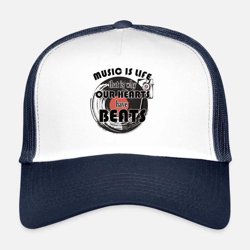 La musique est la vie pour les compositeurs Casquette trucker 