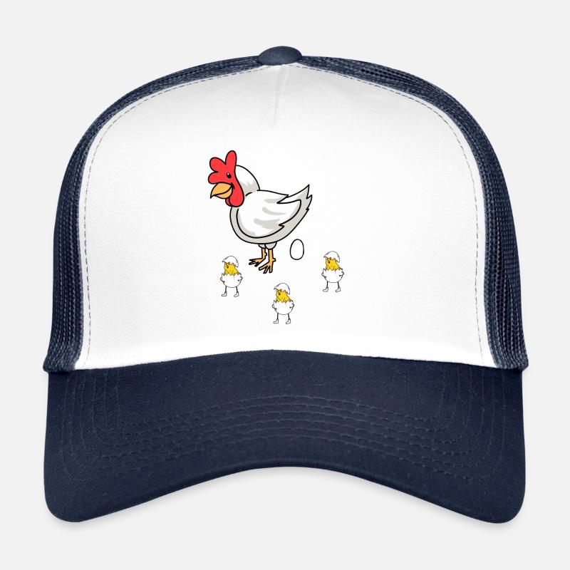 Poultry Poultry Chicken Hen Eggs Easter Children Trucker Cap