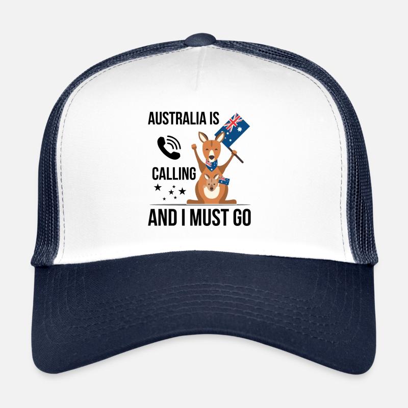 Australien Australier Australienurlaub Australien - Trucker Cap - Weiß/Navy